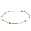 Jackie Jewellery Bahia Oval Bracelet, Gold