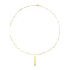 Jackie Jewellery Long Bar Necklace, Gold