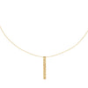Jackie Jewellery Long Bar Necklace, Gold