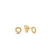Jackie Jewellery Bubble Circle Earrings, Gold