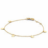 Jackie Jewellery Discs Bracelet, Gold