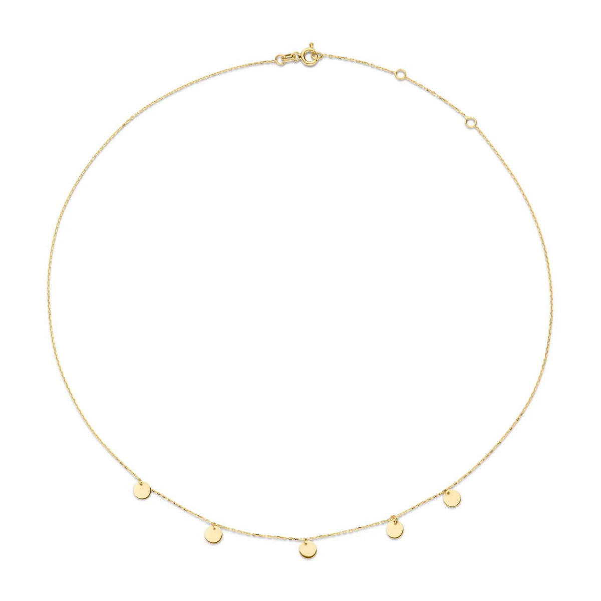 Jackie Jewellery Discs Necklace, Gold