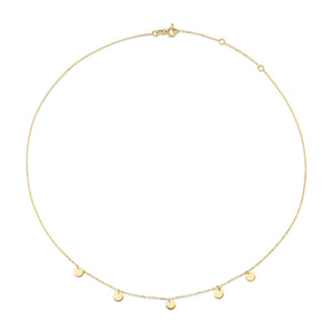 Jackie Jewellery Discs Necklace, Gold