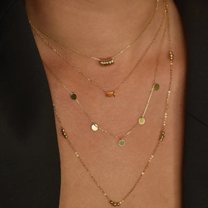 Jackie Jewellery Discs Necklace, Gold