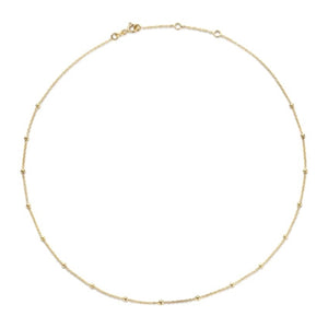 Jackie Jewellery Dotted Necklace, Gold