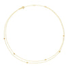 Jackie Jewellery Double Bubble Necklace, Gold