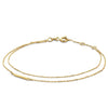 Jackie Jewellery Double Trouble Bracelet, Gold