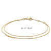 Jackie Jewellery Double Trouble Bracelet, Gold