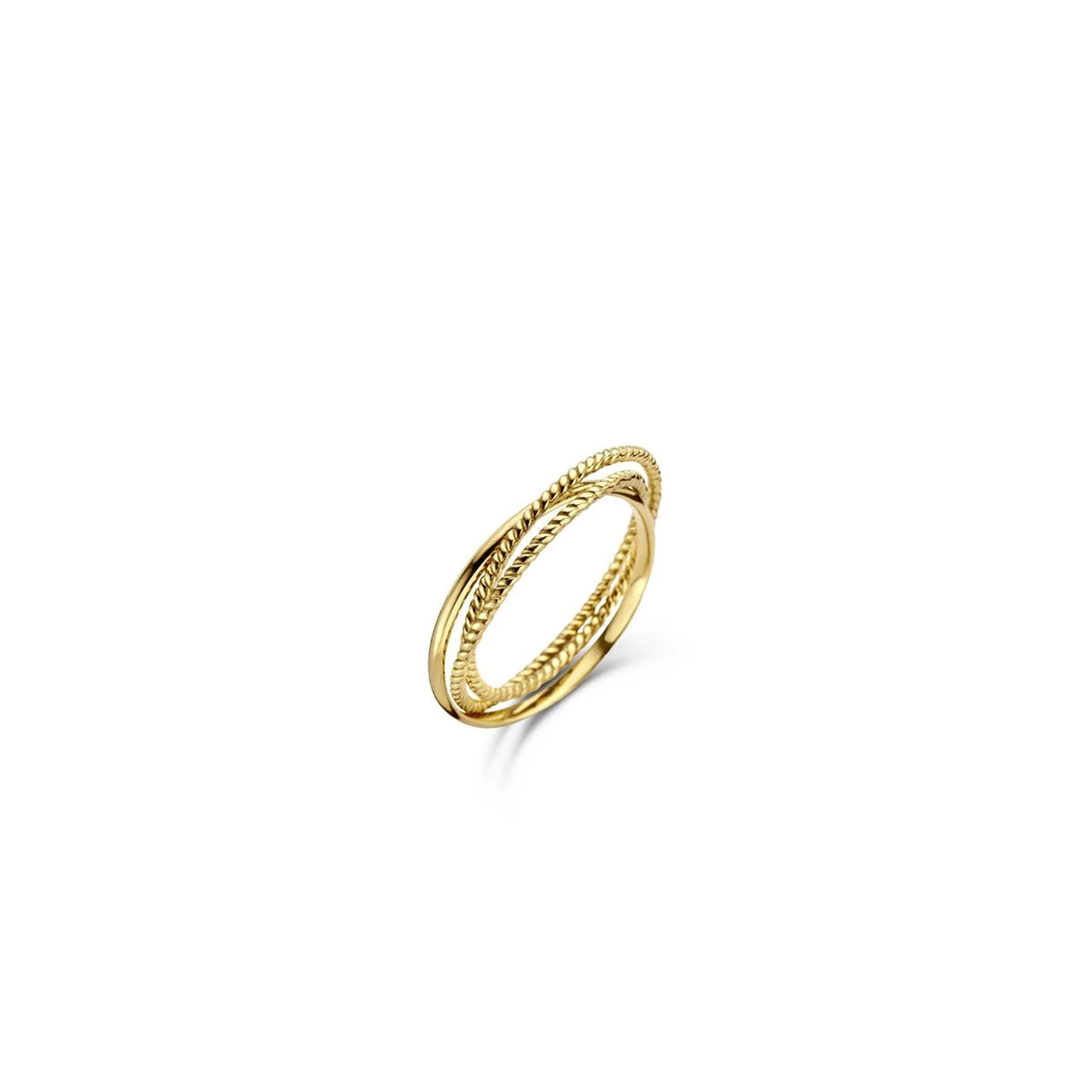 Jackie Jewellery Majorelle Trinity Ring, Gold
