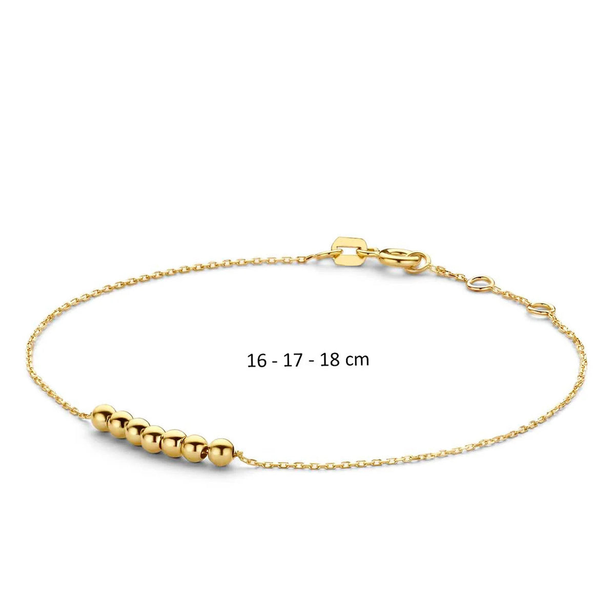 Jackie Jewellery Mini Dots Bracelet, Gold