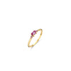 Jackie Jewellery Pink Topaz Ring, Gold