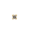 Jackie Jewellery Square White Topaz Piercing, Gold