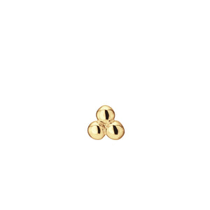Jackie Jewellery Triple Ball Piercing, Gold