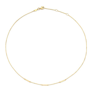 Jackie Jewellery Triple Bar Necklace, Gold