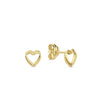 Jackie Jewellery Twisted Heart Earrings, Gold