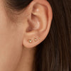 Jackie Jewellery Letizia Ball Stud 2mm Earrings, Gold