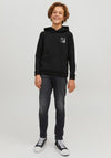 Jack & Jones Boys Original 2350 Glenn Slim Jean, Black Denim