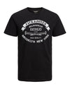 Jack & Jones Boys Jeans Short Sleeve Tee, Black