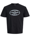Jack & Jones Boy York Short Sleeve Tee, Black