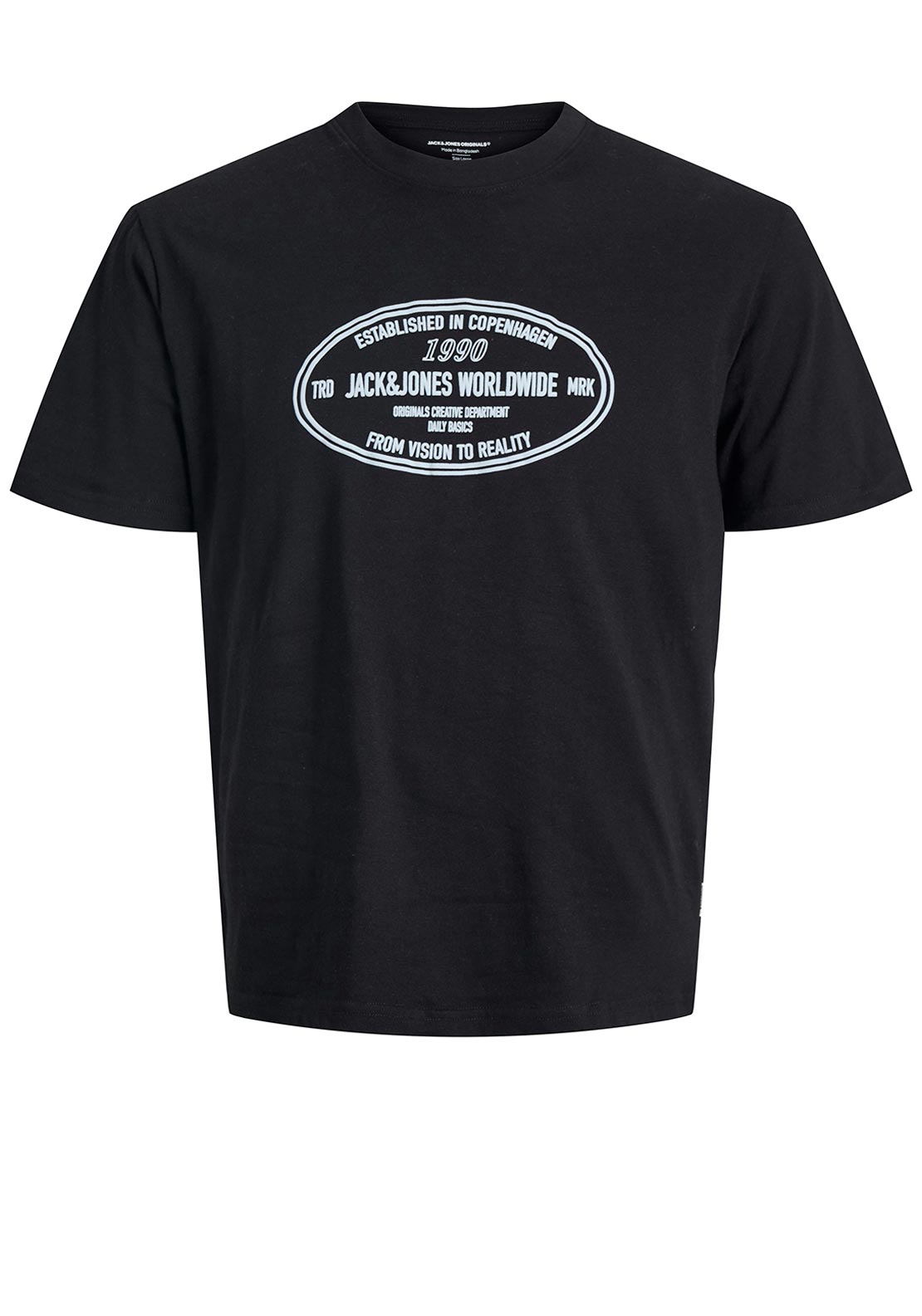 Jack & Jones Boy York Short Sleeve Tee, Black