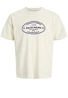 Jack & Jones Boy York Short Sleeve Tee, Cream
