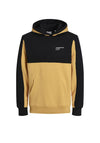 Jack & Jones Boys Force Blocking Sweat Hoodie, Honey Gold