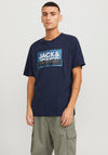 Jack & Jones Logan T-Shirt, Navy Blazer