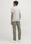 Jack & Jones Boys Short Sleeve Branding Tee, Skylight