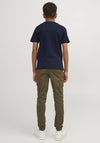 Jack & Jones Boys Short Sleeve Branding Tee, Sky Captain