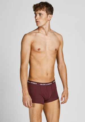 Jack & Jones 5 Pack Trunks, Navy Multi