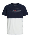 Jack & Jones Elliot Block T-Shirt, Navy Blazer