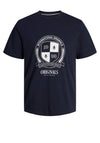 Jack & Jones Collegiate T-Shirt, Navy Blazer