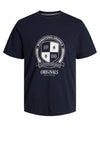 Jack & Jones Collegiate T-Shirt, Navy Blazer