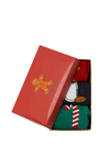 Jack & Jones Xmas Treats Socks Gift Box, Rio Red Multi