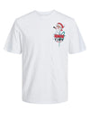Jack & Jones Boys Christmas Pocket Short Sleeve Tee, Bright White