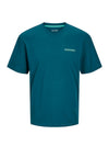 Jack & Jones Boy Legacy Short Sleeve Tee, Deep Teal