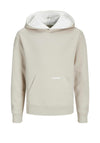 Jack & Jones Boy Legacy Long Sleeve Hoodie, Moonbeam
