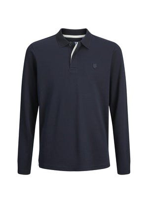 Jack & Jones Boy Crodney Long Sleeve Polo, Navy