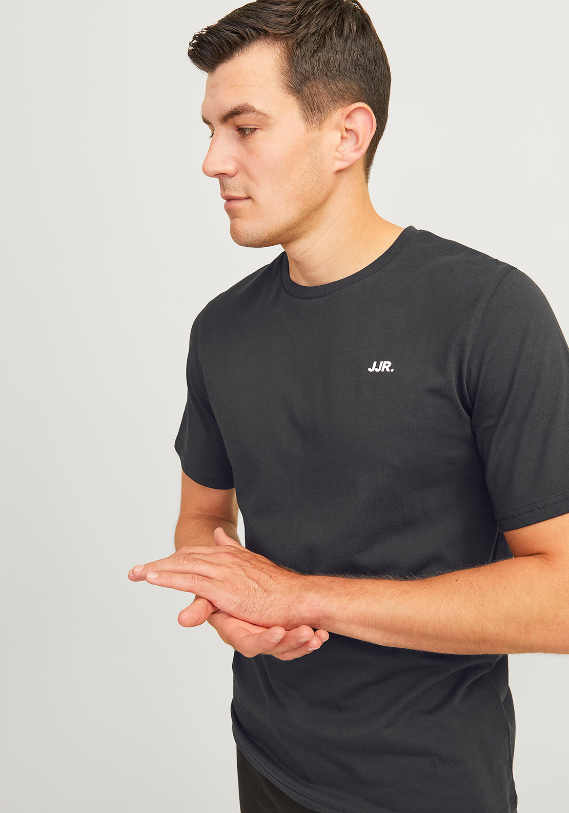 JJ Rebel By Jack & Jones Logo T-Shirt, Black
