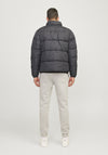 JJ Rebel by Jack & Jones Logo Puffer Jacket, Black