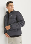 JJ Rebel by Jack & Jones Logo Puffer Jacket, Black