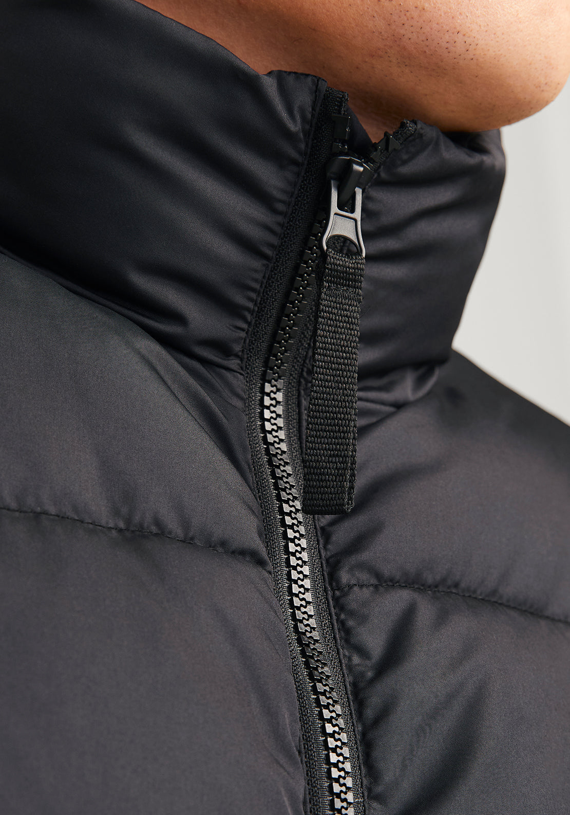 JJ Rebel by Jack & Jones Logo Gilet, Black