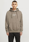 Jack & Jones Axton Hoodie, Walnut Brown