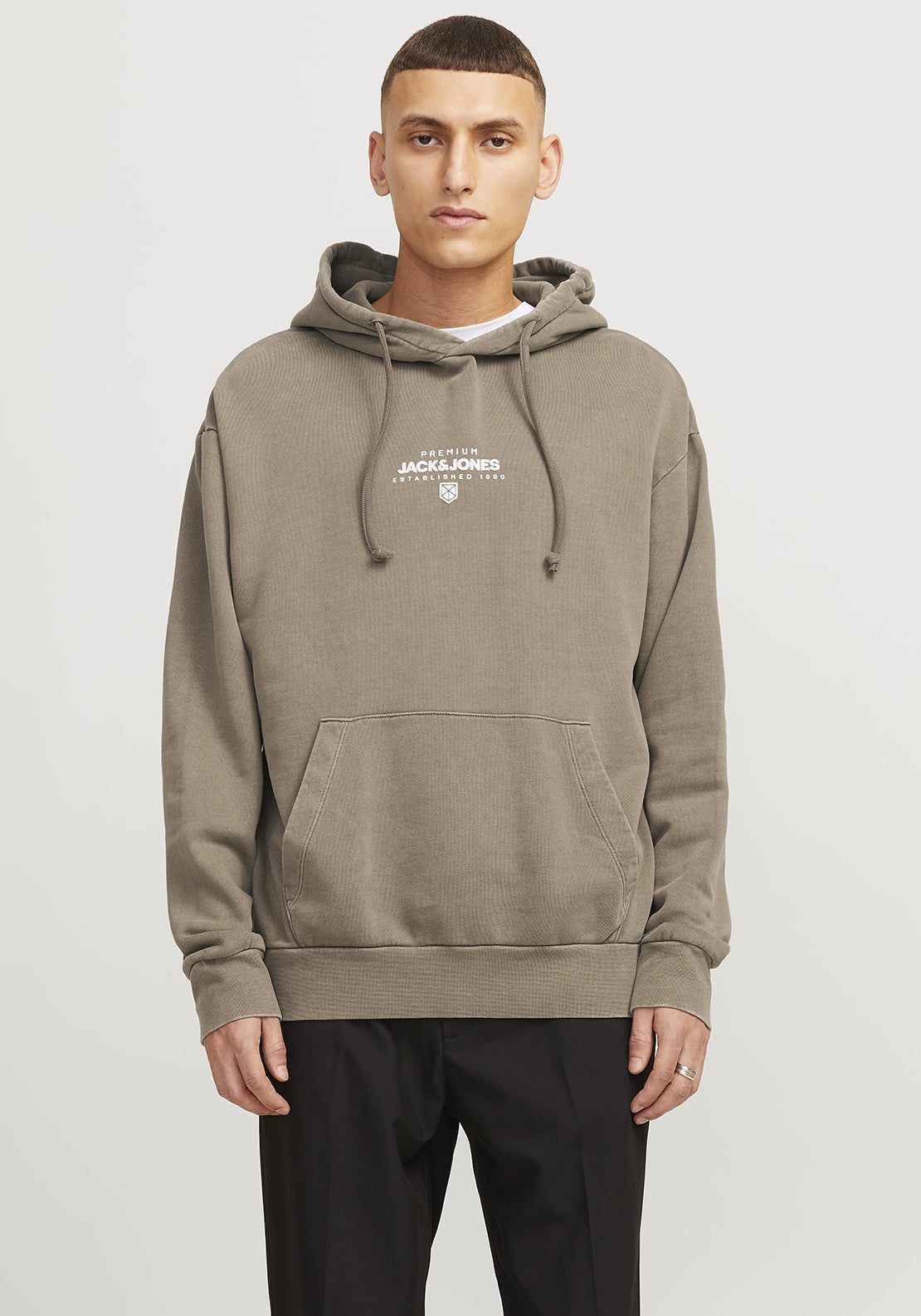 Jack & Jones Axton Hoodie, Walnut Brown