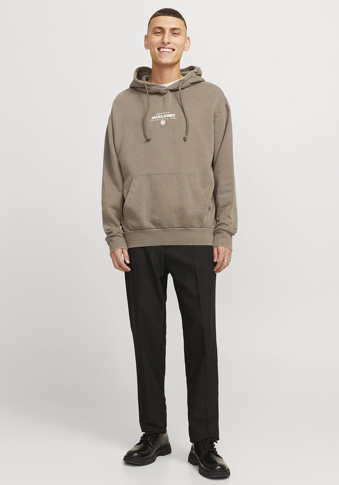 Jack & Jones Axton Hoodie, Walnut Brown