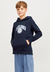 Jack & Jones Boy Kam Varsity Long Sleeve Hoodie, Sky Captain