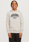 Jack & Jones Boy Kam Varsity Long Sleeve Hoodie, Moonbeam