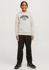 Jack & Jones Boy Kam Varsity Long Sleeve Hoodie, Moonbeam