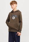 Jack & Jones Boy Kam Varsity Long Sleeve Hoodie, Canteen