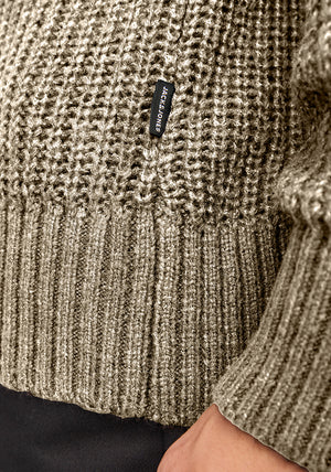Jack & Jones Crew Neck Knit Jumper, Neutral
